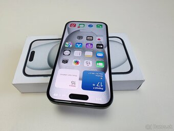 APPLE IPHONE 15 128GB BLACK,ZDRAVIE BATERKY 100% - 3