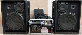KOMPLETNÉ OZVUČENIE 2x700W S MIKROFÓNMI & USB/BT MIXPULTOM - 3