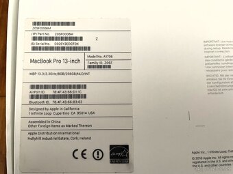 Originálna krabica od Apple Macbooku Pro 2017 (A1706) - 3