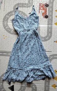 Modré čipkované šaty - 3