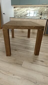 Stôl 140 x 85 Masív dubová dyha. - 3