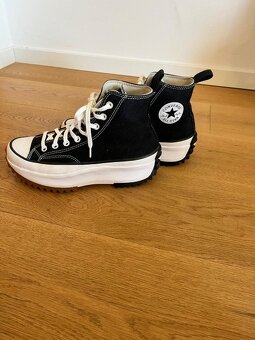 Predaj vysoké textilné tenisky CONVERSE, farba čierna - 3