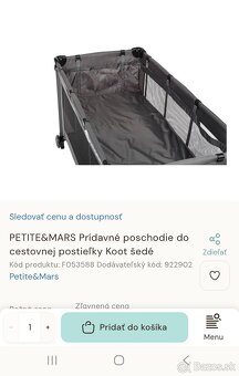 Cestovná postieľka+ matrac + prídavné poschodie - 3