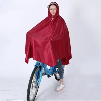 Pršíplášť - pončo na bicykel, invalidný vozík. - 3