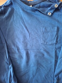 Modre tričko s vreckom 92 - 3