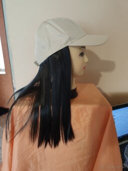 krémová šiltovka s parochňou - 3
