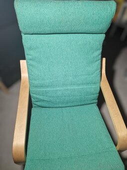 Ikea kreslo POÄNG zelené - 3