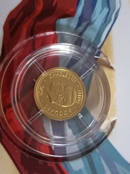 Predám zlaté mince 1/25 oz Au , český lev - 3