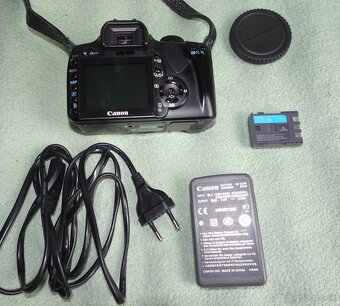 Predám japon. dig. zrkadlovku CANON 400D s bat. + nab... - 3