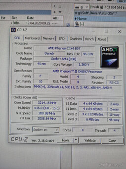 CPU Phenom II B97 + AC Freezer 64 + DDR3 8GB - 3