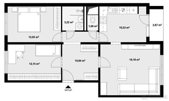 Novozrekonštruovaný 3-izbový byt s predprípravou na klímu - 3