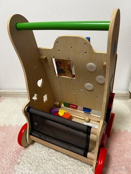 Vzdelávacie drevené chodítko 6v1 - 3