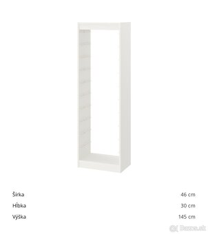 Skriňa/rám s úložnými boxami - 3