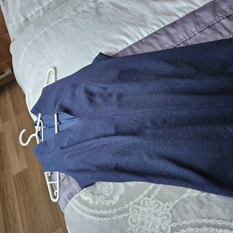 Elegantné saty modro trblietavé - 3