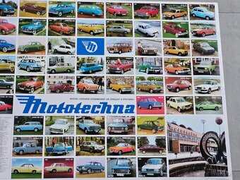 plakát mototechna motokov Volha škoda fiat tatra trabant VAZ - 3