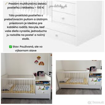 Postielka s prebalovacim pultom - 3