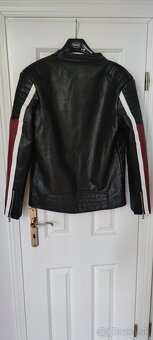 Retro kožená moto bunda - 3