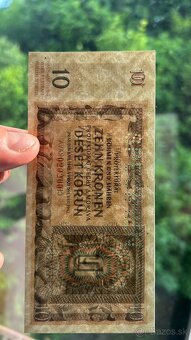Bankovky Protektorát ČaM 10 Kć 1942 série Nb - 3
