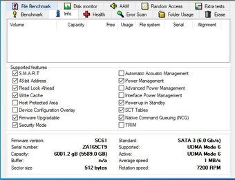 HDD Hard disk Seagate Ironwolf 3.5" 6TB ST6000VN0041 6000G - 3
