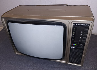 Funkční starý retro televizor Tesla Color Oravan - 3