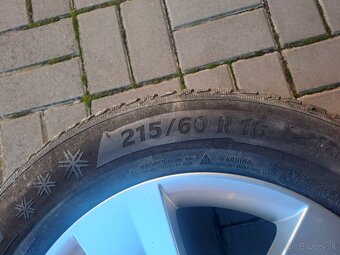 Predam 4x alu zimne kolesa 215/60R16,5x112 - 3