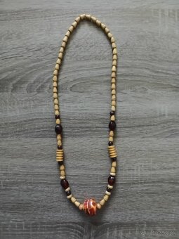 Drevené hand - made náhrdelníky. - 3
