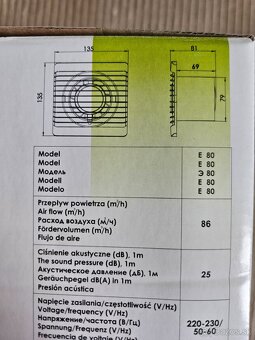 Ventilátor Dalap E80 - 3