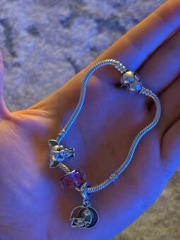 Originálny set Pandora – náramok + 3 prívesky, striebro - 3