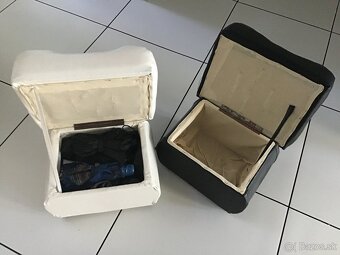 2ks taburetky biela/čierna - 3