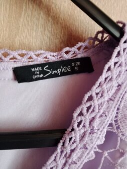 Fialkové dámske šaty - 3