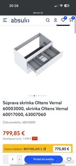 Predám novú kúpeľňovú skrinku – ešte zabalenu - 3
