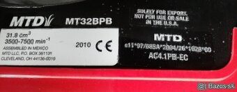 Motorový fúkar MTD MT 32 BPB - 3