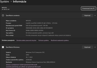 Komplet pc s monitorom 22" HP 280, i3, 8Gb Ram, 128 SSD - 3