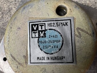 Výškové reproduktory VIDEOTON HG2,5/14K - 3