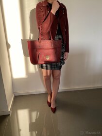 kabelka burgundy - 3