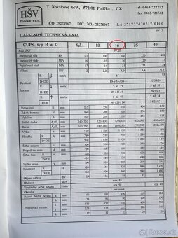 Lis hydraulický CUPS 16 DE - 3