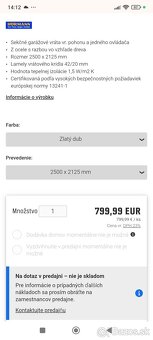 Garážová brána s elektrickým pohonom - 3