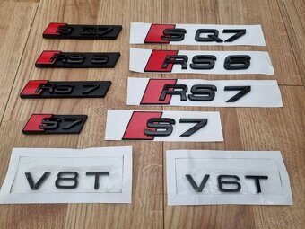 Napis logo znak - S3 RS3 S4 RS4 S7 RS7 RS6 SQ8 SQ7 SQ5 S8 - 3