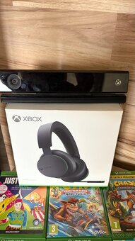 Xbox One 2x ovládač Kinect slúchadlá hry - 3