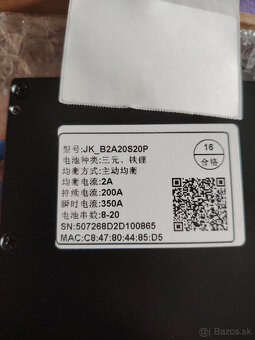 JK BMS Bms 200A + 2A Active Balance-24V-48V - 3