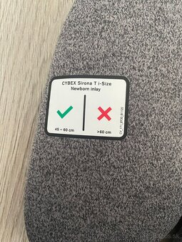 Novorodenecká vložka Cybex Sirona T i‑Size Newborn Inlay - 3