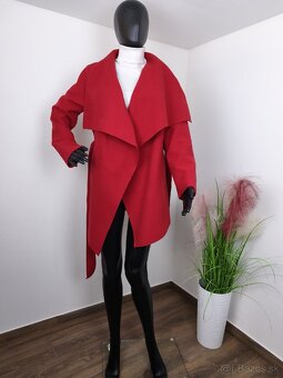 Dámsky kabát červený - 3