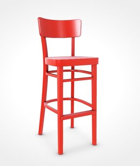 Stoličky TON / čierna alebo červená - 3