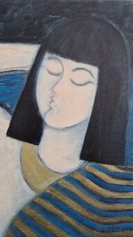 Predám originálnu olejomaľbu "Kleopatra" - 3