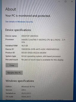 HP Zbook Studio G3 i7-6820HQ, 16GB, Quadro M1000M, 512GB SSD - 3