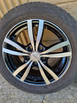 Alu disky Dezen 5x114,3 6,5Jx16 H2 + zimné pneu 205/55 R16 - 3