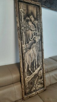 Drevený obraz130×40cm Poľovnicke motivy m - 3