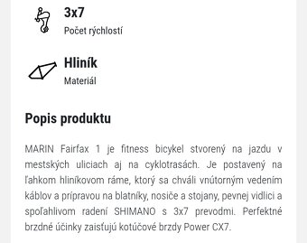 fitnes hybrid / commuter bajk MARIN S/M, 28" - 3