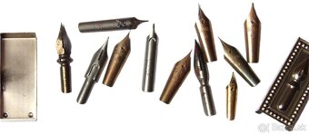 Krabička s kaligrafickými hroty - 11 ks - 3