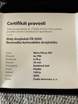2 dukát Karel IV 1978 - 2025 - 3